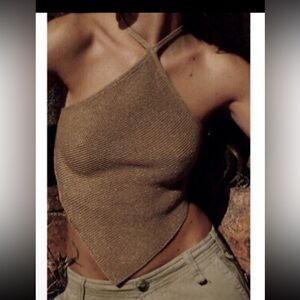 Zara rust triangle top